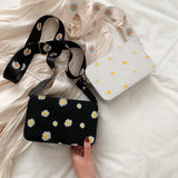 Small PU Leather Shoulder Bags Women Girls Floral Printed Crossbody Bags Classic Elegant Crossbody Shoulder Bags For Women 2020