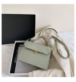 SWDF Stone Patent White Crossbody Bags For Women 2021 Small Handbag Small Bag PU Leather Hand Bag Ladies Designer Evening Bags