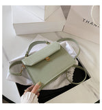 SWDF Stone Patent White Crossbody Bags For Women 2021 Small Handbag Small Bag PU Leather Hand Bag Ladies Designer Evening Bags