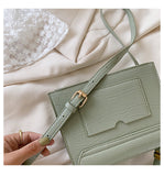 SWDF Stone Patent White Crossbody Bags For Women 2021 Small Handbag Small Bag PU Leather Hand Bag Ladies Designer Evening Bags