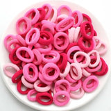 Kids Small Hair Tie Baby Girl Children Headbands Colorful Elastic Hair Bands Nylon Scrunchie Hair Rope 100pcs Hair Accessories
