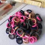 Kids Small Hair Tie Baby Girl Children Headbands Colorful Elastic Hair Bands Nylon Scrunchie Hair Rope 100pcs Hair Accessories