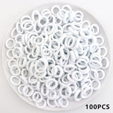 Kids Small Hair Tie Baby Girl Children Headbands Colorful Elastic Hair Bands Nylon Scrunchie Hair Rope 100pcs Hair Accessories