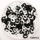 Kids Small Hair Tie Baby Girl Children Headbands Colorful Elastic Hair Bands Nylon Scrunchie Hair Rope 100pcs Hair Accessories