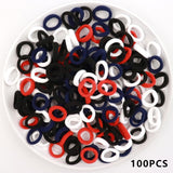 Kids Small Hair Tie Baby Girl Children Headbands Colorful Elastic Hair Bands Nylon Scrunchie Hair Rope 100pcs Hair Accessories