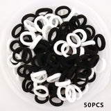 Kids Small Hair Tie Baby Girl Children Headbands Colorful Elastic Hair Bands Nylon Scrunchie Hair Rope 100pcs Hair Accessories