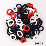 Kids Small Hair Tie Baby Girl Children Headbands Colorful Elastic Hair Bands Nylon Scrunchie Hair Rope 100pcs Hair Accessories