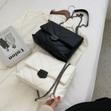 Embroidery Thread Small PU Leather Crossbody Bags for Women 2021 Trend Hand Bag Women's Branded Trending Shoulder Handbags