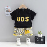 Summer Children Girls Fashion Clothes Baby Boys Cotton T Shirt Shorts
