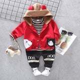 2021 Children Clothing Set Spring Autumn Baby Boys Girls Cartoon Hoodi