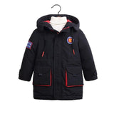 Long Boys Thicken Cotton Down Coat Kids Winter Clothes Baby Cotton-Pad