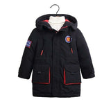 Long Boys Thicken Cotton Down Coat Kids Winter Clothes Baby Cotton-Pad