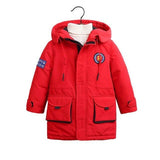 Long Boys Thicken Cotton Down Coat Kids Winter Clothes Baby Cotton-Pad