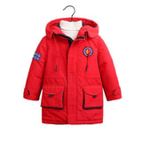 Long Boys Thicken Cotton Down Coat Kids Winter Clothes Baby Cotton-Pad
