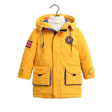 Long Boys Thicken Cotton Down Coat Kids Winter Clothes Baby Cotton-Pad