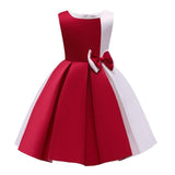 Princess Flower Girl Dress Lace Bowknot Tutu Wedding Birthday Party Ki
