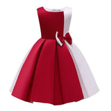 Princess Flower Girl Dress Lace Bowknot Tutu Wedding Birthday Party Ki