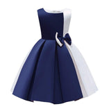 Princess Flower Girl Dress Lace Bowknot Tutu Wedding Birthday Party Ki