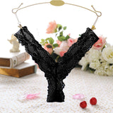 Sexy Lace Floral Thong Ladies Panties Embroidered Mesh Yarn Perspective Young Women Girls Underwear Hot T Pants G-String Thongs