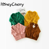 1-3 Years Old Baby Girl Sweater Child 17 Winter Ball In Hand Down Swea