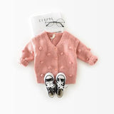 1-3 Years Old Baby Girl Sweater Child 17 Winter Ball In Hand Down Swea