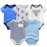 2021 Baby Rompers 5-pack infantil Jumpsuit Boy&girls clothes Summer