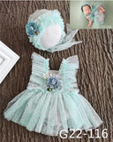 0-1Month Newborn Photography Props Baby Hat Headband Lace Romper Bodys