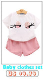 Girls Clothing Sets 2020 Winter Girls Clothes Set T-shirt+pants 2 pcs Kids Clothes Girl Sport Suit Children Clothes 6M-24M