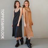 Toppies 2021 Women Satin Dress Party Luxury Shiny Sundress Sexy Imitation Silk Fashion Ladies Dress
