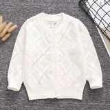 Spring Baby Boys Girls Hollow Out Cardigan Coat Children Clothing Autu