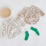 0-3Yrs Infant Baby Rompers Baby Girls Long Sleeve Floral Clothes Rompe