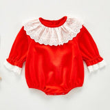 0-3Yrs Infant Baby Rompers Baby Girls Long Sleeve Floral Clothes Rompe