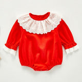 0-3Yrs Infant Baby Rompers Baby Girls Long Sleeve Floral Clothes Rompe