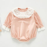 0-3Yrs Infant Baby Rompers Baby Girls Long Sleeve Floral Clothes Rompe