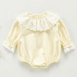 0-3Yrs Infant Baby Rompers Baby Girls Long Sleeve Floral Clothes Rompe