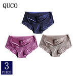 3pcs/lot QUCO Brand sexy Women Underwear High Quality Women Panties Seamless Calvin Underwear Solid  Lingerie underwear women