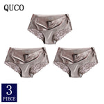 3pcs/lot QUCO Brand sexy Women Underwear High Quality Women Panties Seamless Calvin Underwear Solid  Lingerie underwear women