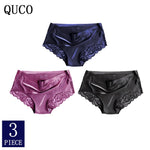 3pcs/lot QUCO Brand sexy Women Underwear High Quality Women Panties Seamless Calvin Underwear Solid  Lingerie underwear women