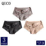 3pcs/lot QUCO Brand sexy Women Underwear High Quality Women Panties Seamless Calvin Underwear Solid  Lingerie underwear women