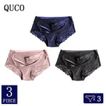 3pcs/lot QUCO Brand sexy Women Underwear High Quality Women Panties Seamless Calvin Underwear Solid  Lingerie underwear women