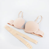 Sexy Women Lingerie U Backless Bras Underwear Deep U Low Cut Push Up Bra Intimates ECMLN Female Breathable Bralette