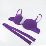 Sexy Women Lingerie U Backless Bras Underwear Deep U Low Cut Push Up Bra Intimates ECMLN Female Breathable Bralette