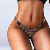Sexy Women Pantie Crystal Rhinestone Underwear Fitness Gym Thongs Low Rise Fashion Tanga for Female Push Up Lingerie with Letter