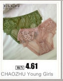 CHAOZHU Women Lady Kawaii JK Lolita Sexy Hollow Bow Tie Panties Xmas Gift Fully Lace Crotch Transparent G String Thong Plus Size