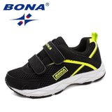 BONA New Fashion Style Children Casual Shoes Mesh Girls Flats Hook & Loop Girls Loafers Outdoor Fashion Sneakers Free Shipping - ENSEIGNE DENIS