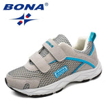 BONA New Fashion Style Children Casual Shoes Mesh Girls Flats Hook & Loop Girls Loafers Outdoor Fashion Sneakers Free Shipping - ENSEIGNE DENIS