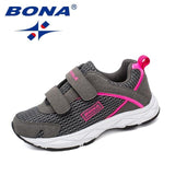 BONA New Fashion Style Children Casual Shoes Mesh Girls Flats Hook & Loop Girls Loafers Outdoor Fashion Sneakers Free Shipping - ENSEIGNE DENIS
