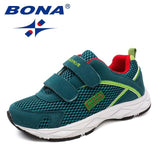BONA New Fashion Style Children Casual Shoes Mesh Girls Flats Hook & Loop Girls Loafers Outdoor Fashion Sneakers Free Shipping - ENSEIGNE DENIS