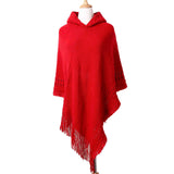 New Women Ladies Tassel Cape Coat Fringe Poncho Oblique Stripe Coat Bohemian Shawl Scarf - ENSEIGNE DENIS