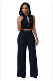 Women v-neck wide leg pants rompers women jumpsuit sexy jumpsuits for women 2018 women's jumpsuits plus size